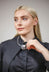 PVC Choker with Resin Square Bead in Grey