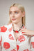 PVC Choker with Resin Square Bead in Black Red