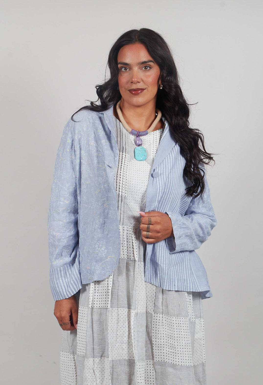 Harper Jacket in Powder Blue