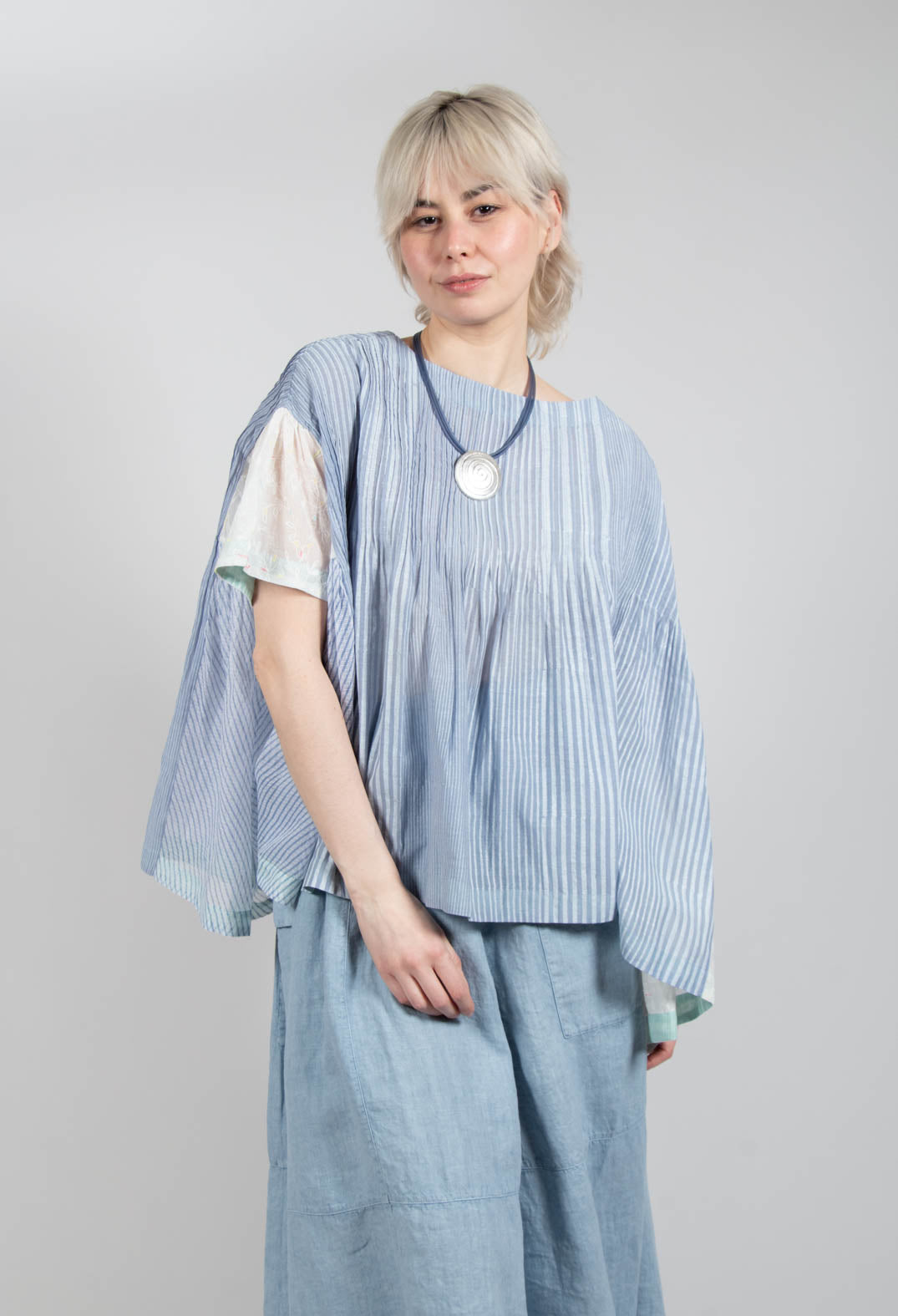 Cai Blouse in Powder Blue