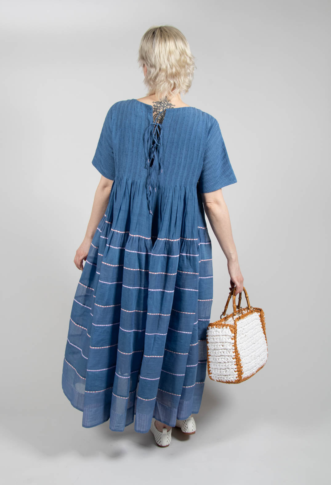 Percy Dress in Cerulean Blue