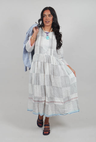 Gail Dress in Blue Multicolour