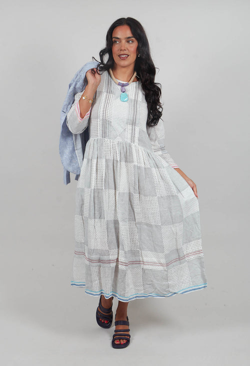 Gail Dress in Blue Multicolour
