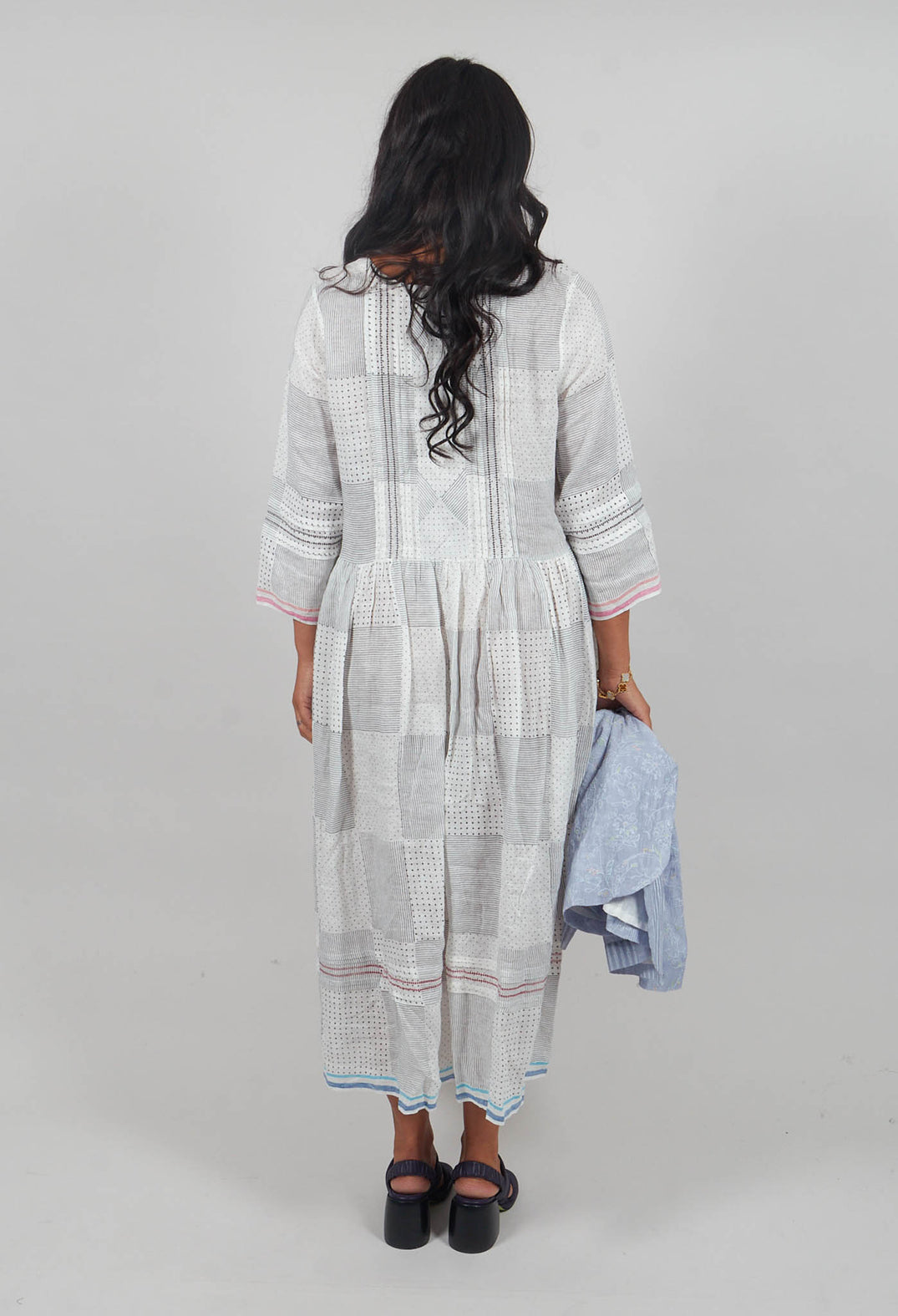 Gail Dress in Blue Multicolour