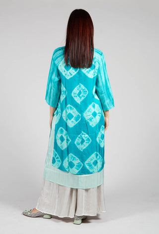 Huong Dress in Mint and Cyan