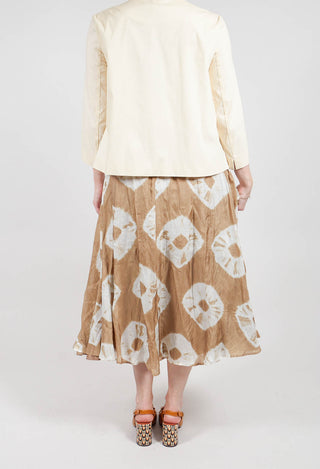 Lotus Skirt in Beige and Cream