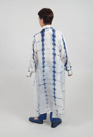 Roberta Chemisier in Blue and Cream
