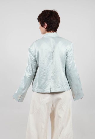 Satin Jacket in Blue Baby