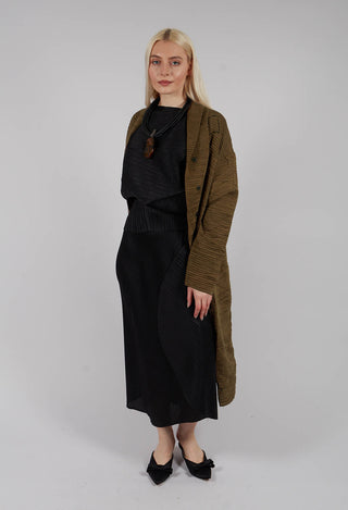 Textured Geometric Coat in Ciocca