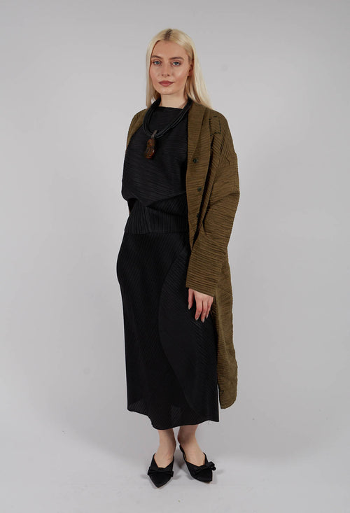 Textured Geometric Coat in Ciocca