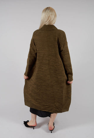 Textured Geometric Coat in Ciocca