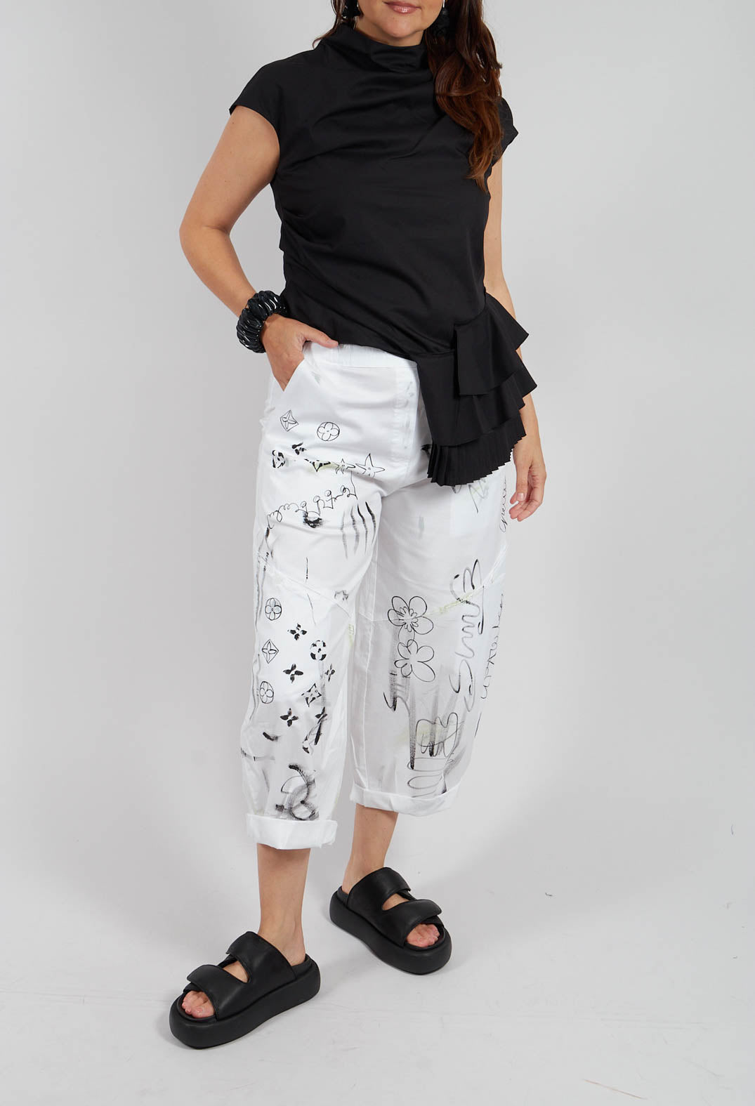 Signature Design Trousers in White