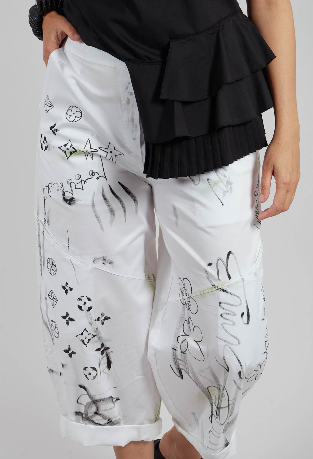 Signature Design Trousers in White
