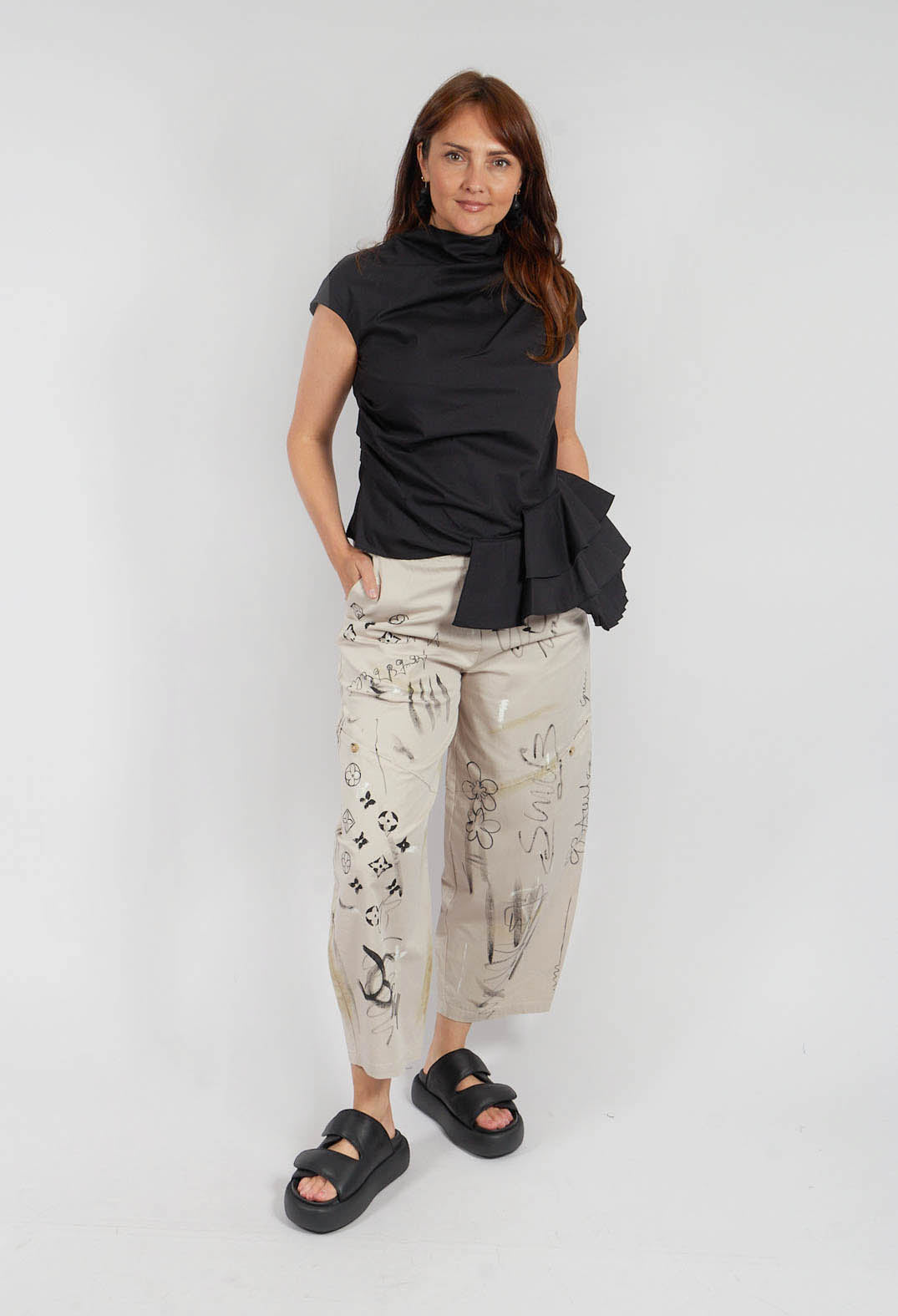 Signature Design Trousers in Beige