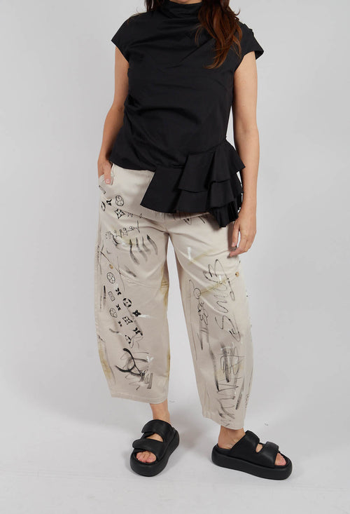 Signature Design Trousers in Beige
