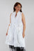 3D Floral Waistcoat in White