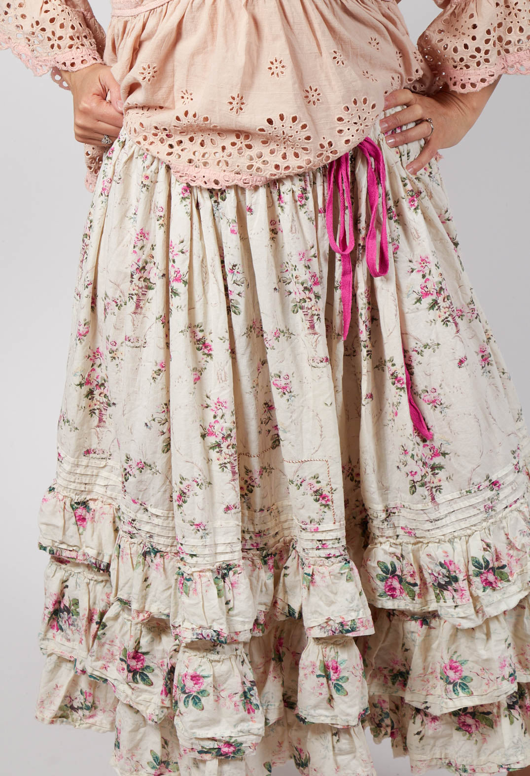 Penelope Ruffle Skirt in Idealist