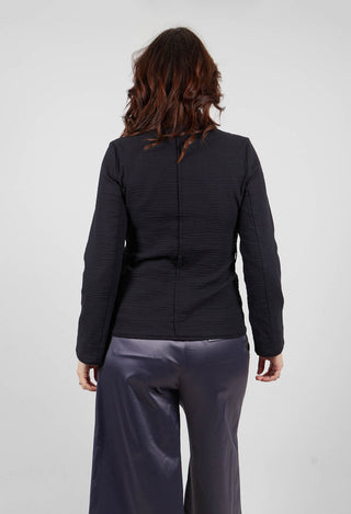 Long Sleeved Polka Dot Jacket in Black