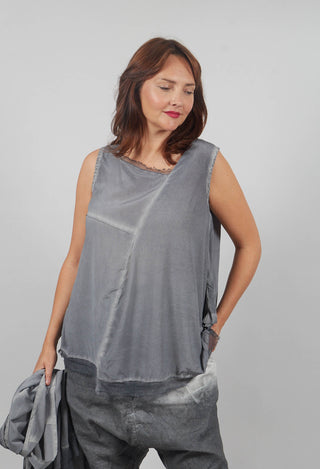 Asymmetrical A-Line Blouse in Pencil Cloud
