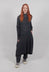 Raw Hemmed Dress in Coal