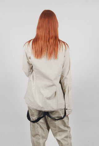 Layered Fabric Shirt in Eraser