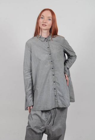 Relaxed Fit Shirt in Pencil Cloud