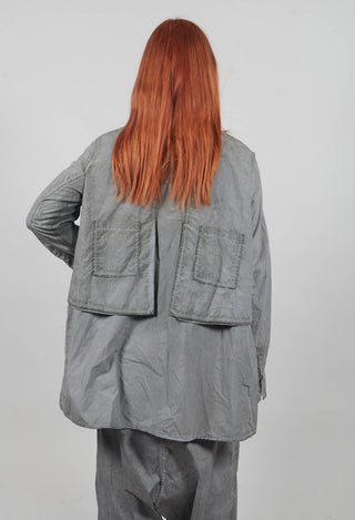 Relaxed Fit Shirt in Pencil Cloud