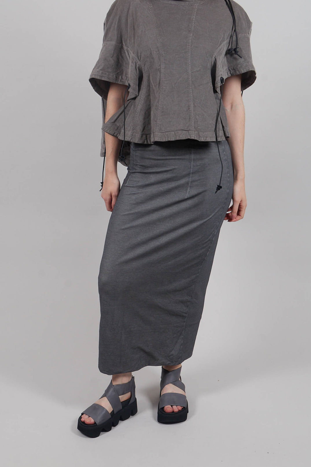 Maxi-Length Bodycon Skirt in Pencil Cloud