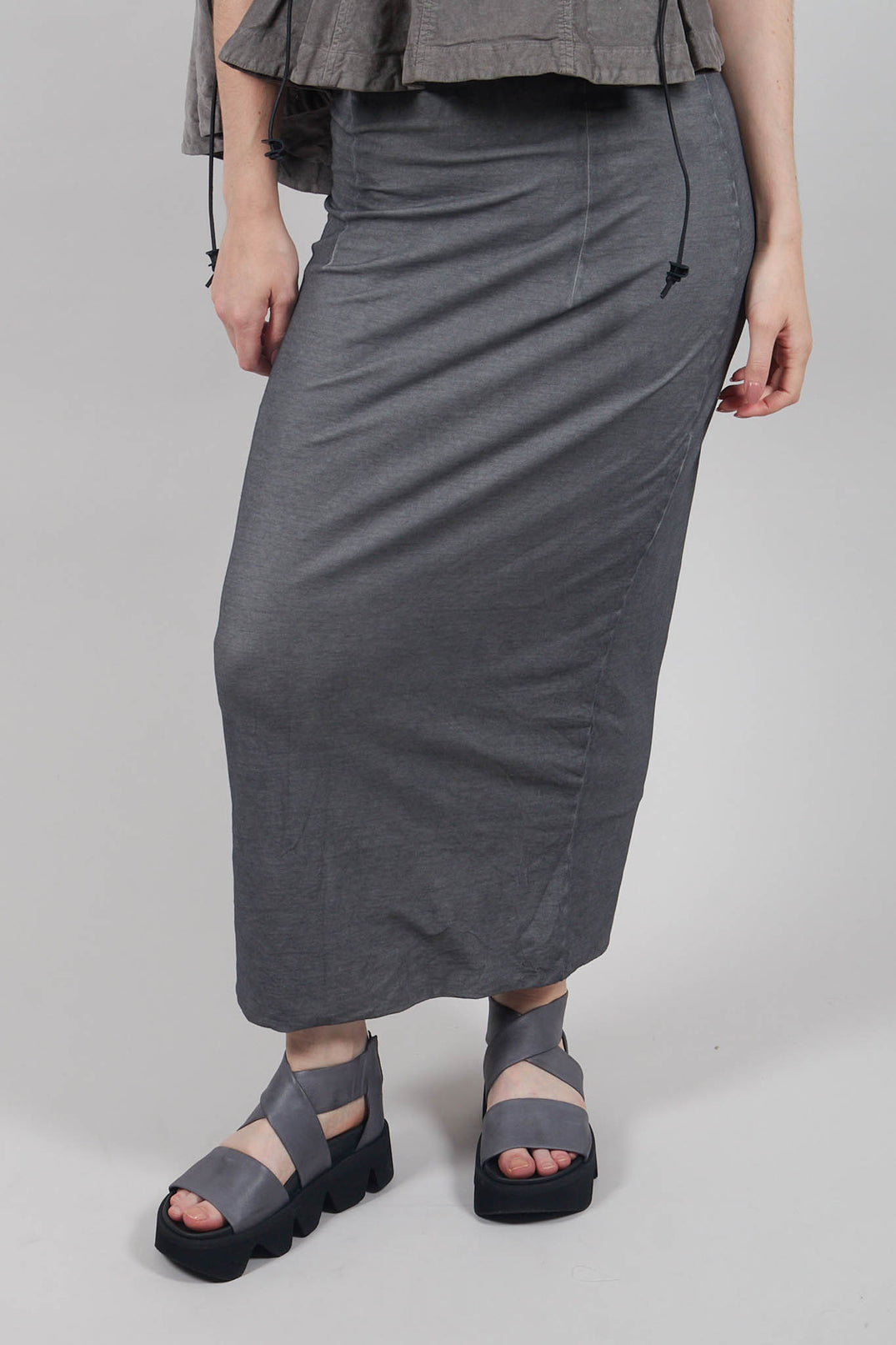 Maxi-Length Bodycon Skirt in Pencil Cloud