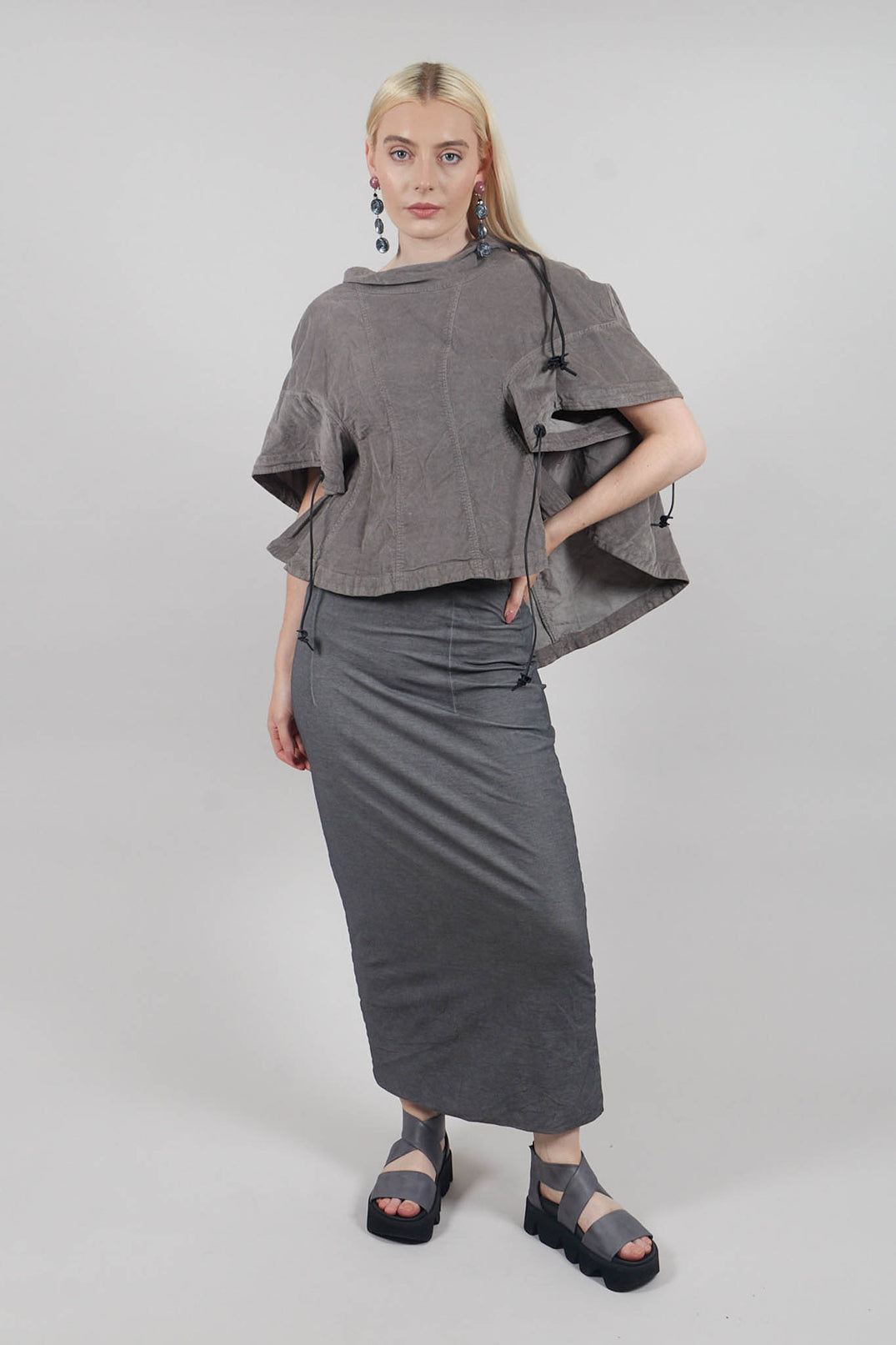 Maxi-Length Bodycon Skirt in Pencil Cloud