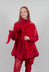 Neck Tie Jacket in Cardinal