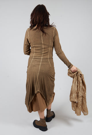 Button Front Top in Camel Cloud