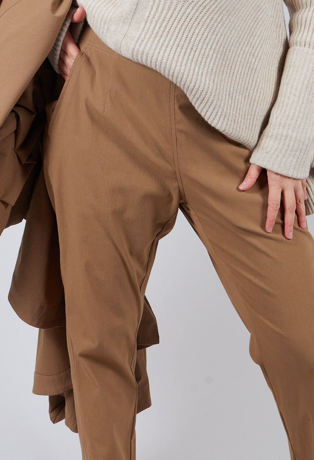 Slim Trousers in Camel
