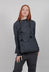 Relaxed Cross Neck Top in Slate Cloud
