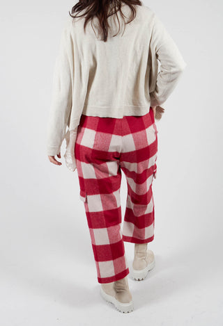 Check Print Trousers in Sunset Check