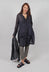 Button Plisse Shirt in Slate Cloud