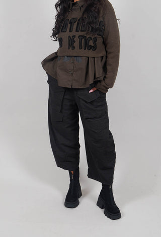 Straight Leg Utility Trousers in Jungle