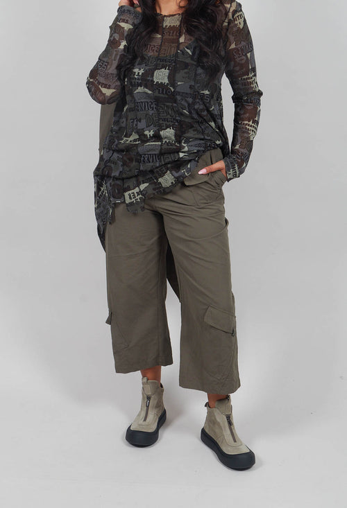 Straight Leg Utility Trousers in Camp