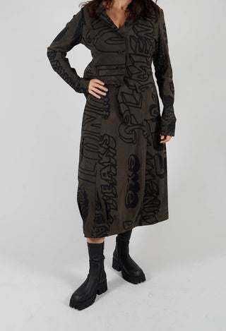 Pull On Skirt in Jungle Big Print
