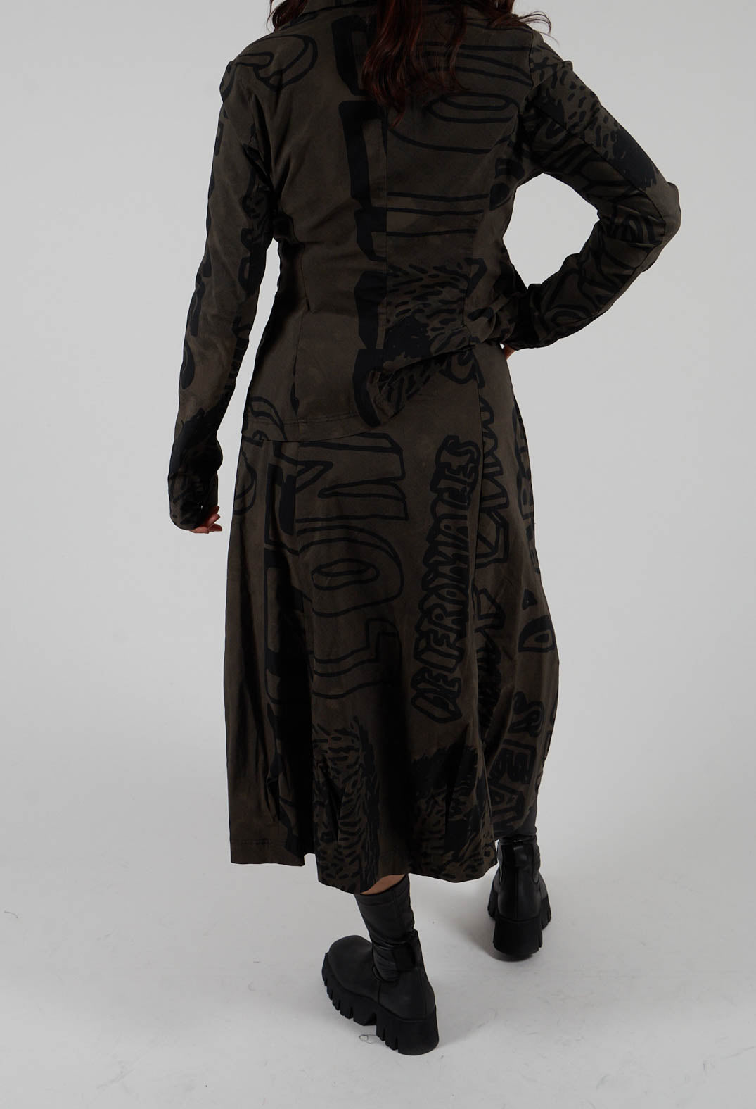 Pull On Skirt in Jungle Big Print