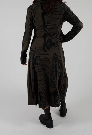 Pull On Skirt in Jungle Big Print