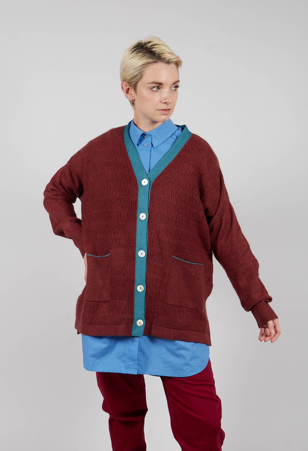 Long Cardigan in Hollister Steel – Olivia May