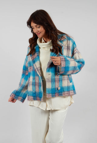 Pea Coat in Bright Cobalt