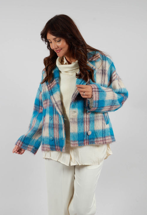 Pea Coat in Bright Cobalt