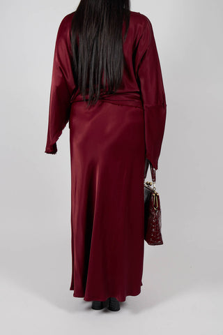 Raj Sicilia Skirt in Smoky Red