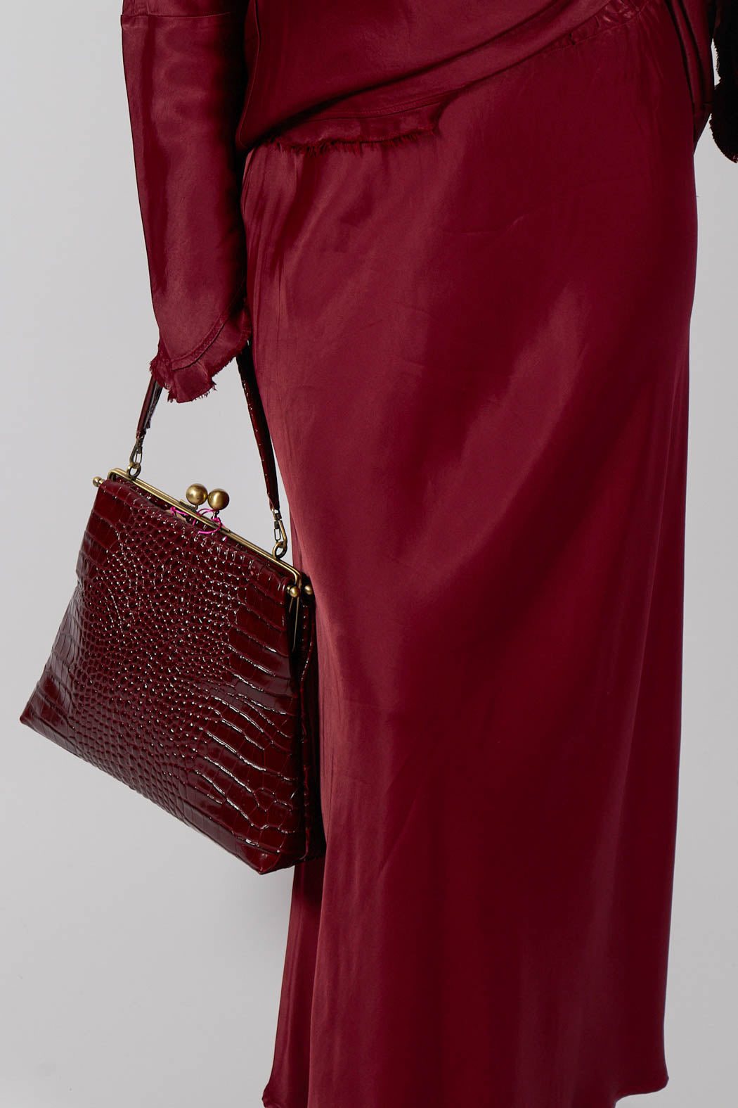 Raj Sicilia Skirt in Smoky Red