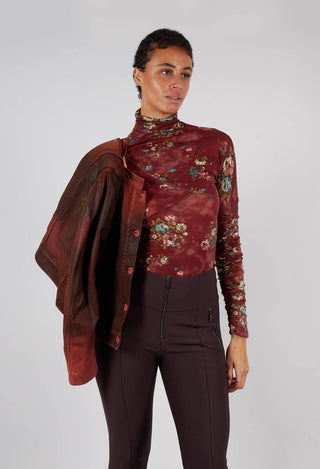 Calm Top in Burgundy