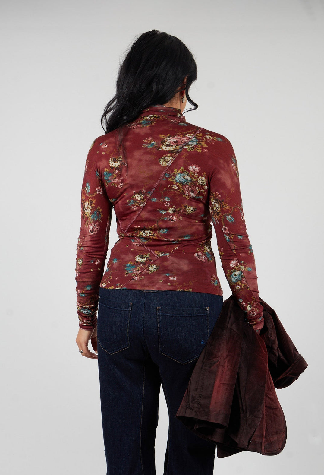 Calm Top in Burgundy