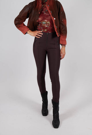 Minimalist Trousers in Burgundy