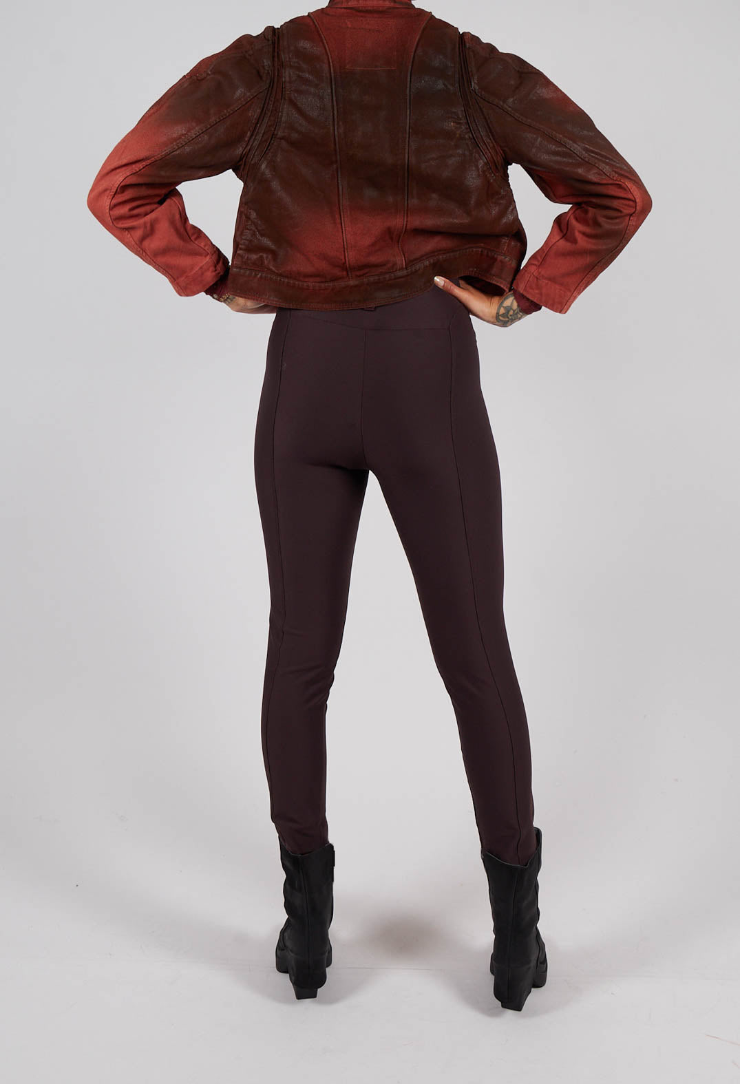 Minimalist Trousers in Burgundy